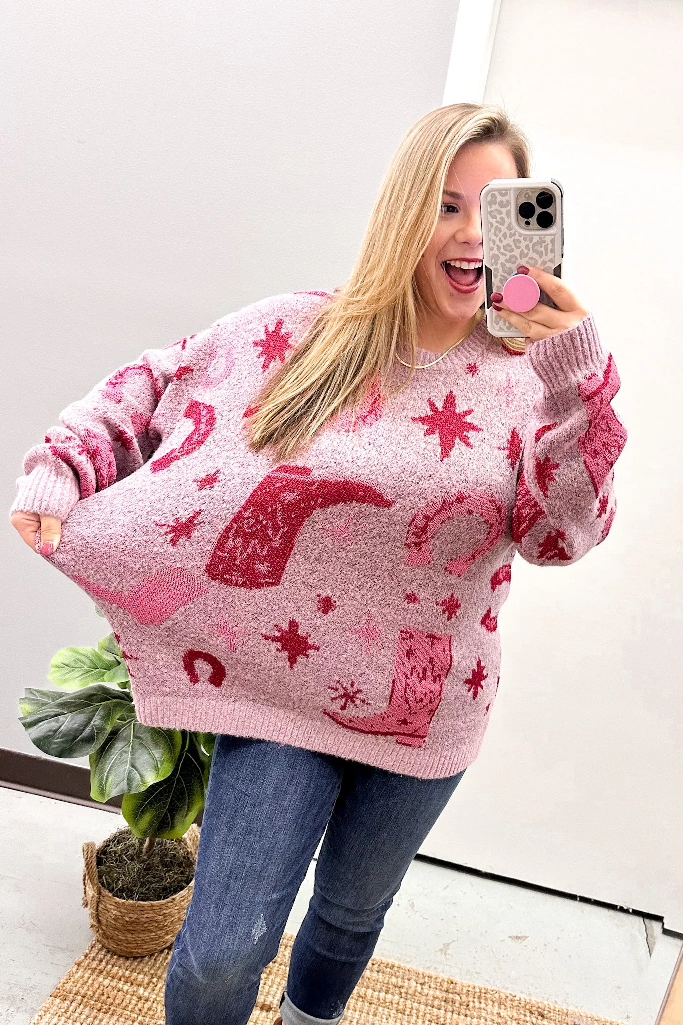 Let's Go Girls Sweater, Blush