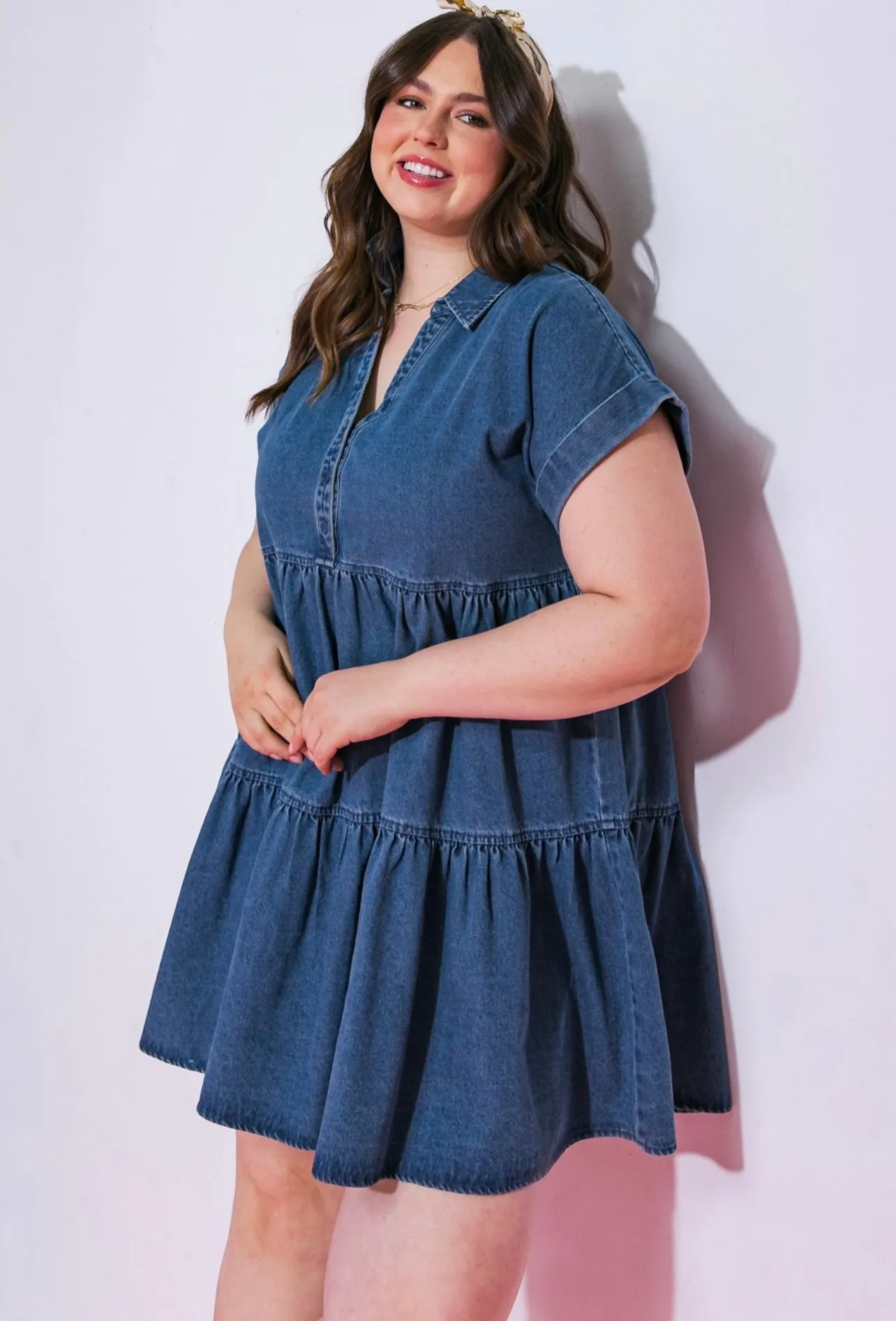 Mini Denim Dress