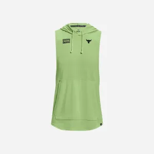 Áo Hoodie Nam Under Armour Project Rock Show Your Work Sleeveless - Xanh Lá