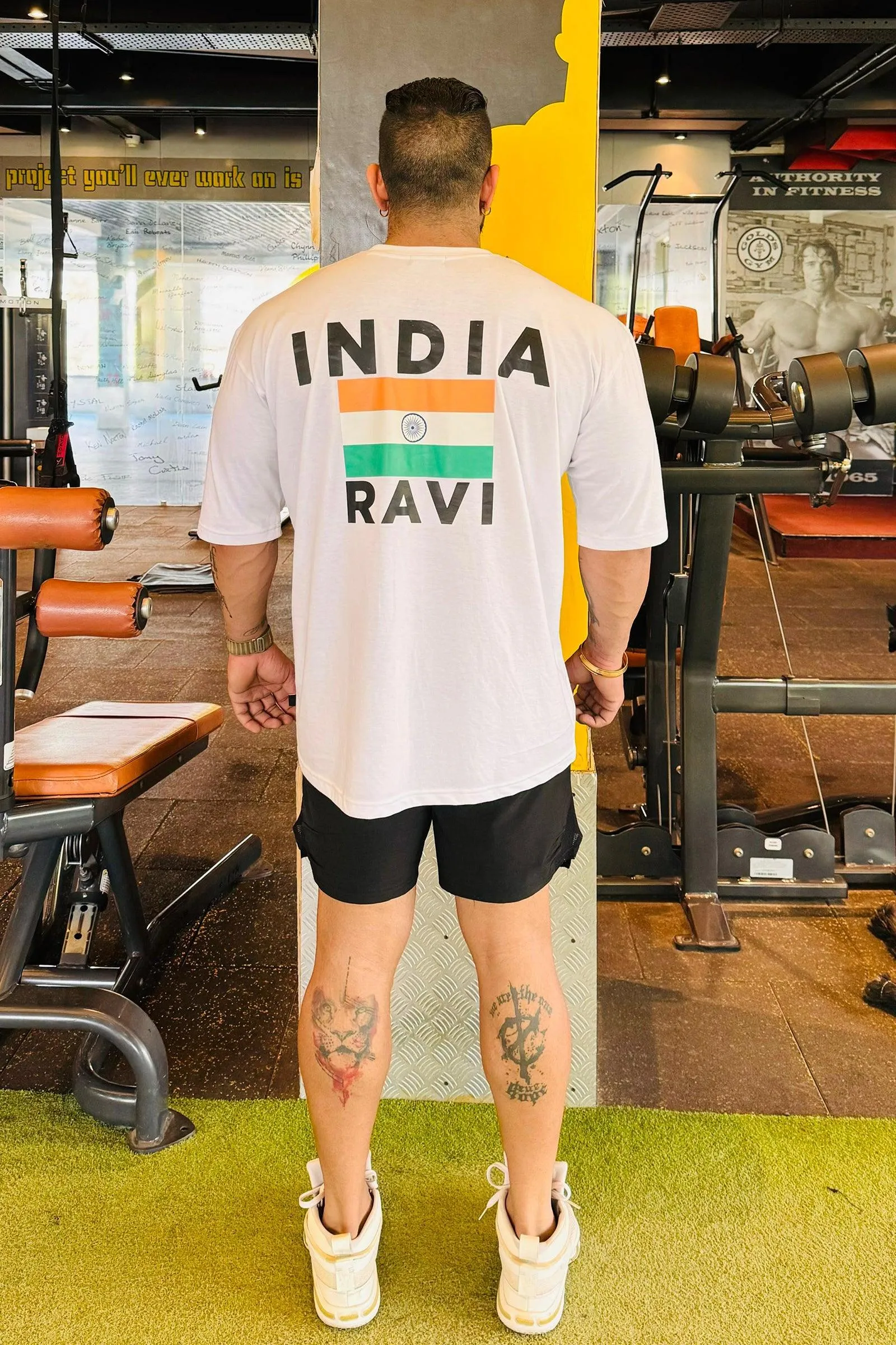 OFFICIAL INDIA SPORTS ATHLETE OVERSIZED T-SHIRT (WHITE)