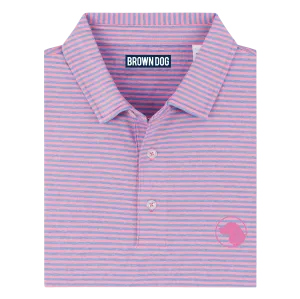 Pink/Sky Performance Polo