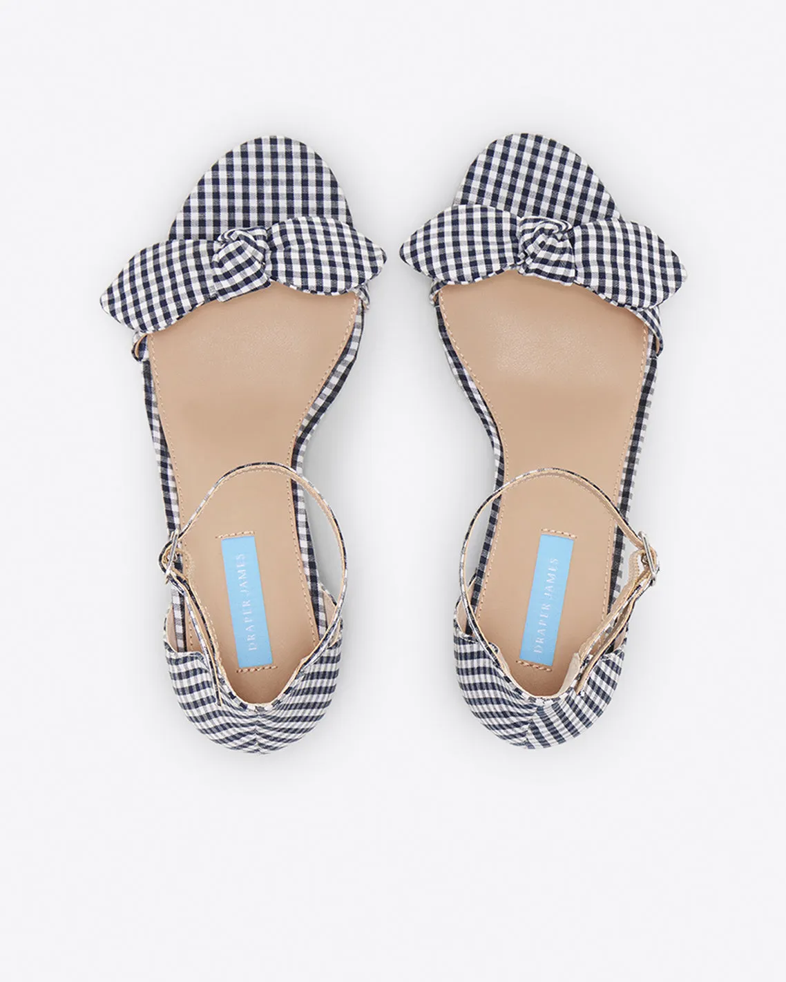 Preston Sandal in Navy Gingham