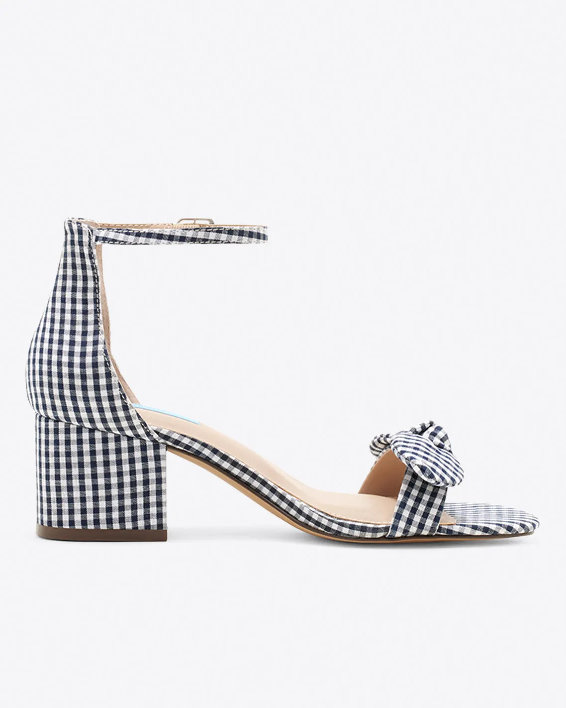 Preston Sandal in Navy Gingham