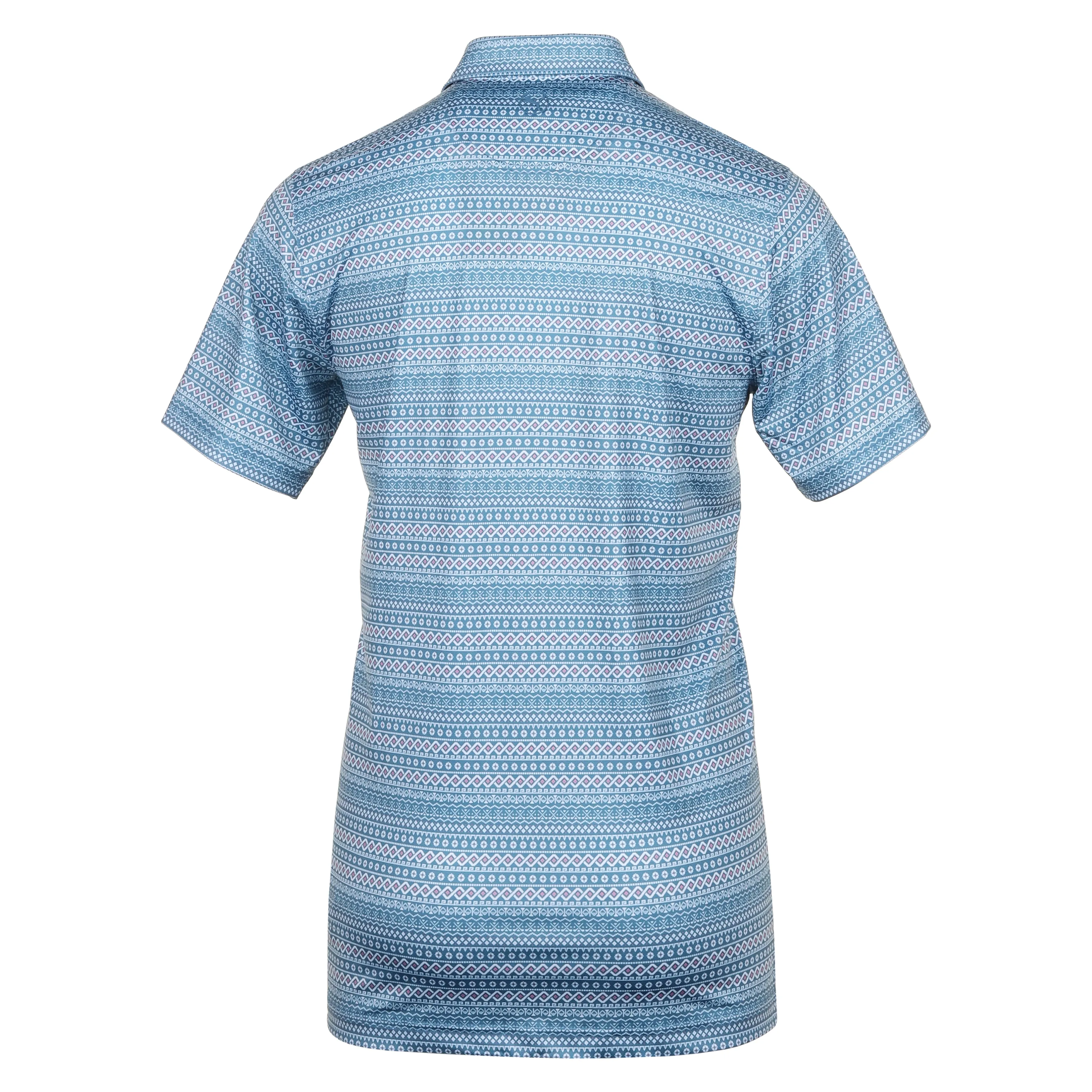 Puma Golf Fair Isle Micro Print Polo Shirt