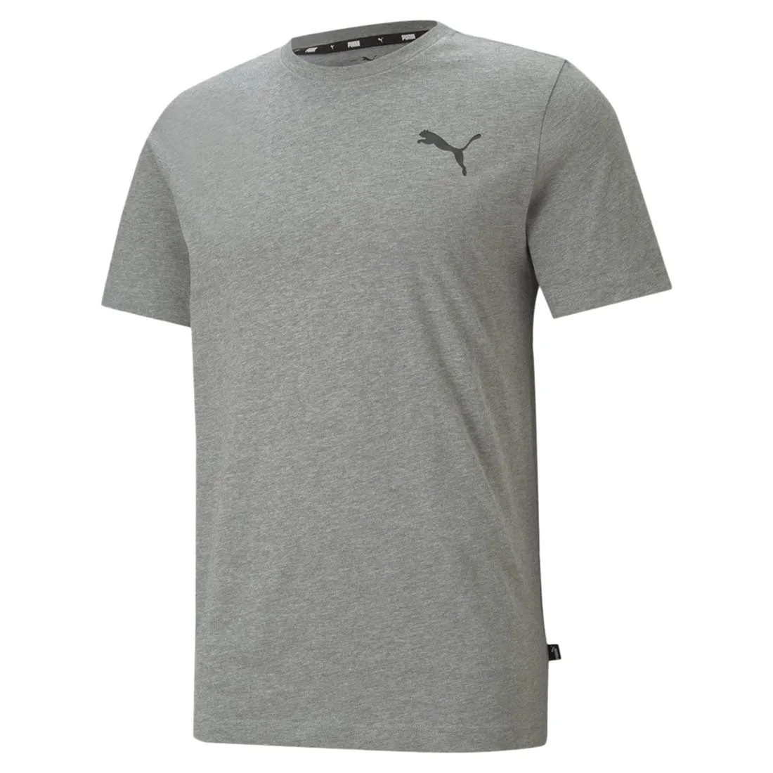 PUMA MEN ESSENTIAL SMALL LOGO TEE ROUND NECK GREY