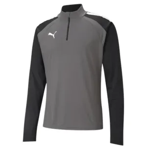 Puma Teamliga 1/4 Men's Sweatshirt Zip Top Grey-Black 657236 13