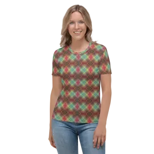 Recursia Argyle Rewired I Women's Crew Neck T-Shirt