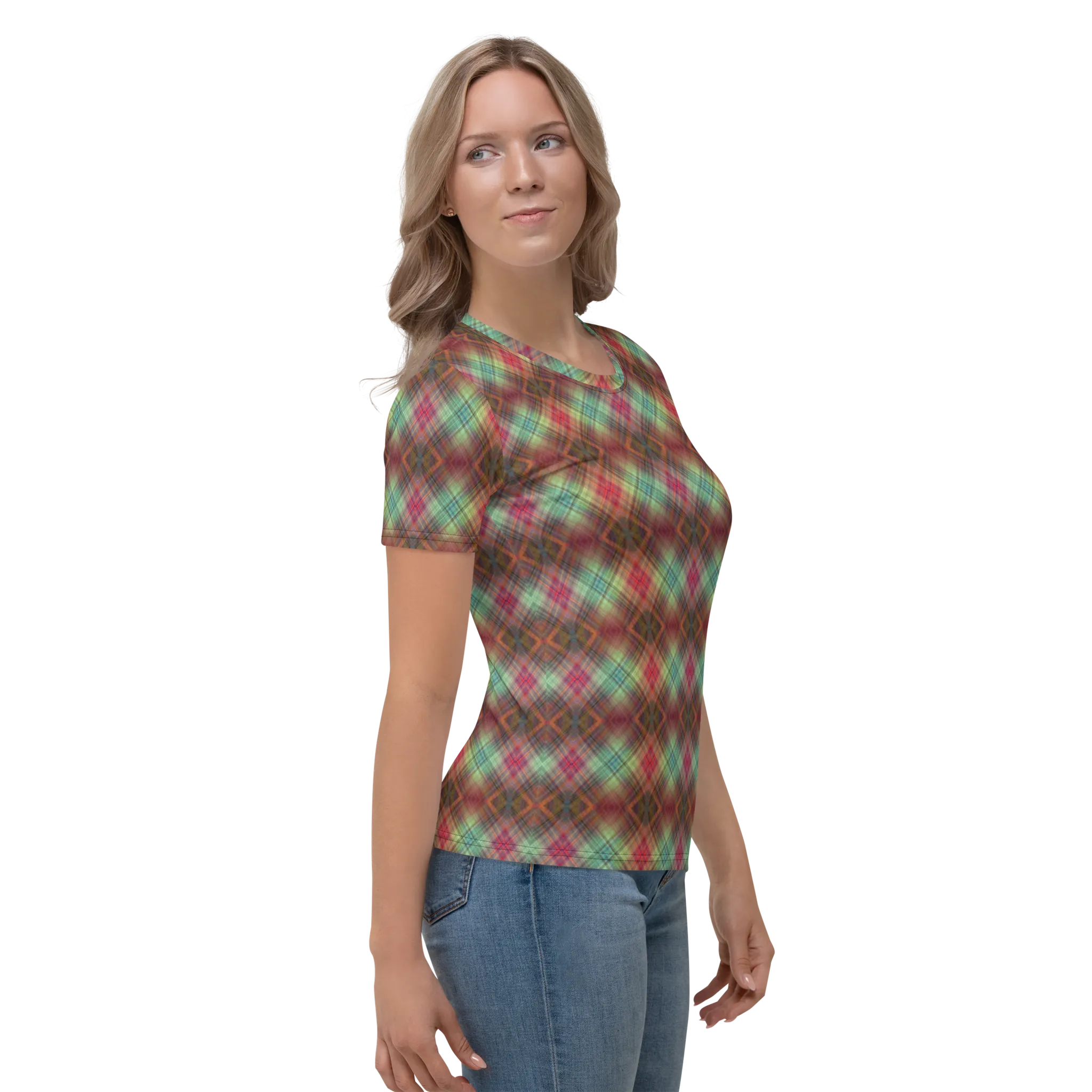 Recursia Argyle Rewired I Women's Crew Neck T-Shirt