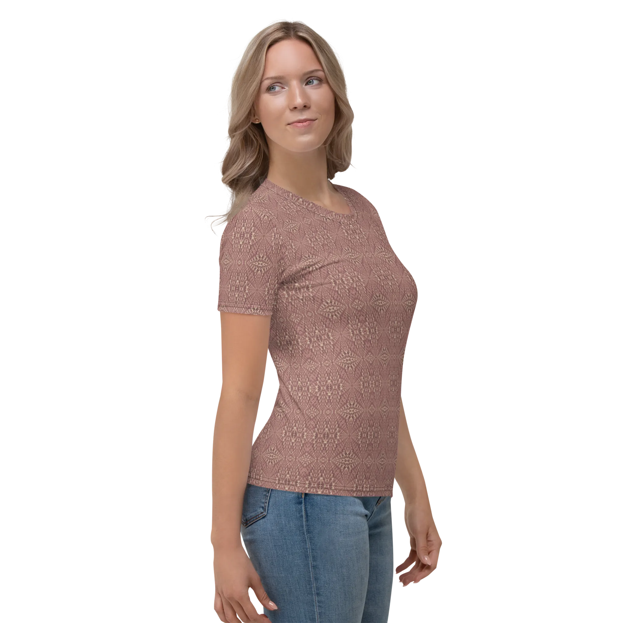 Recursia Fabrique Unknown II Women's Crew Neck T-Shirt In Pink