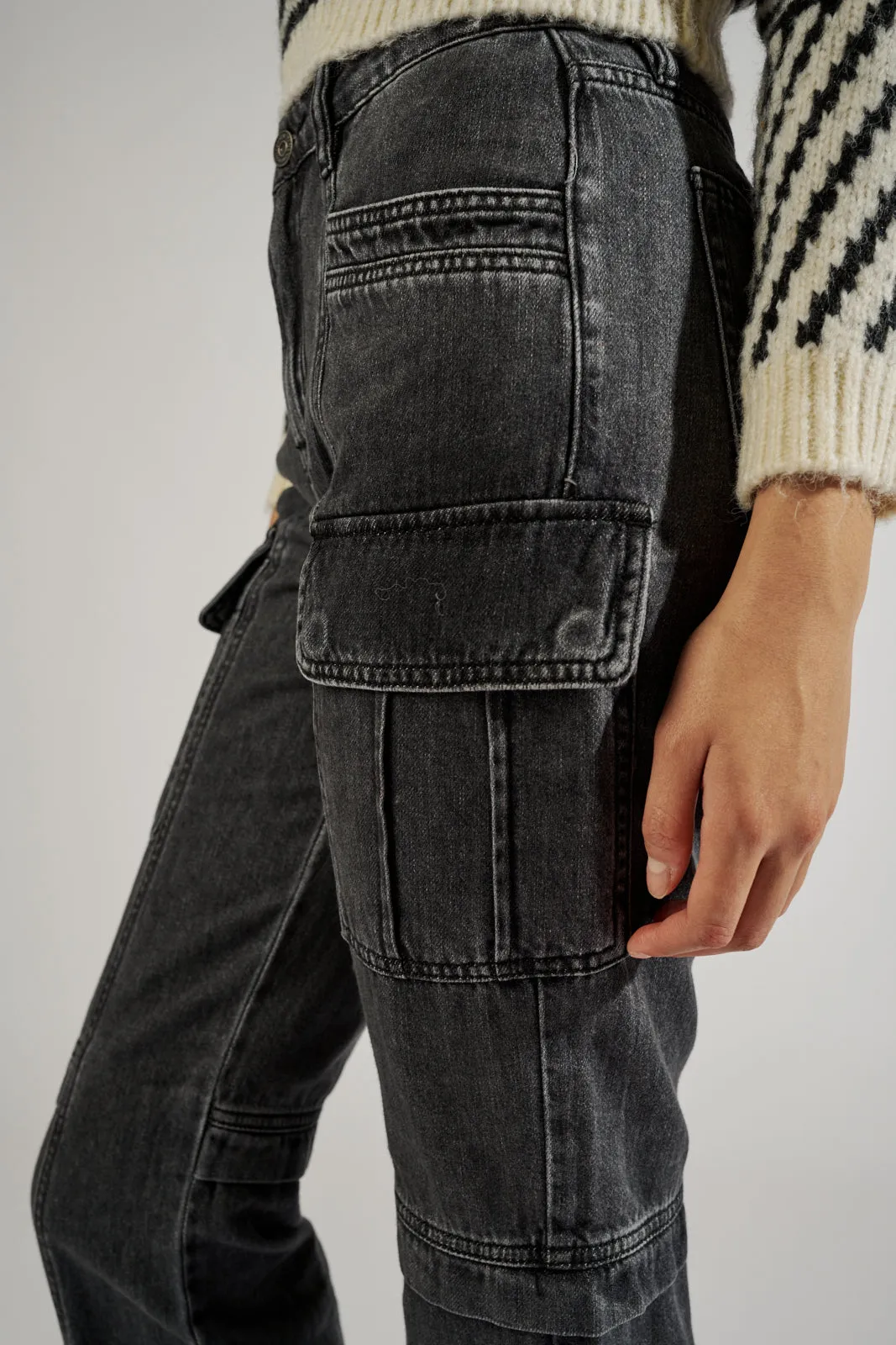 SALE - Tracey Cargo Straight Jeans