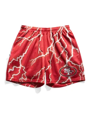 San Francisco 49ers Lightning Retro Shorts