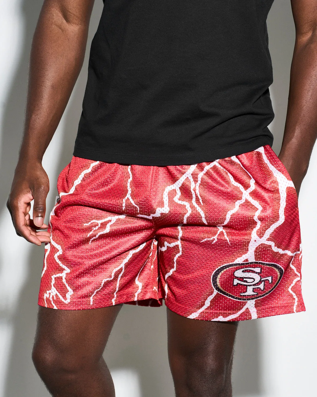 San Francisco 49ers Lightning Retro Shorts