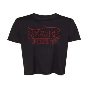 Skater Things Flowy Crop Tee