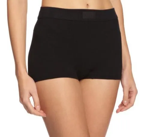 Soft cotton band short [Black]