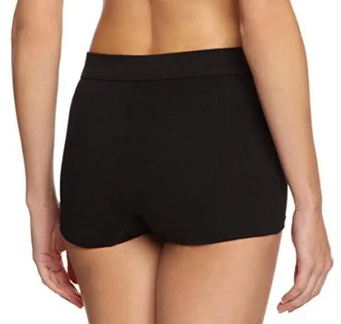 Soft cotton band short [Black]