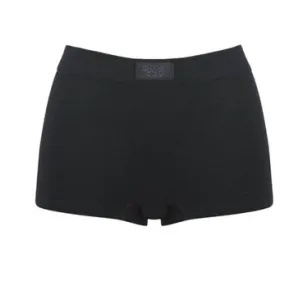 Soft cotton band short [Black]