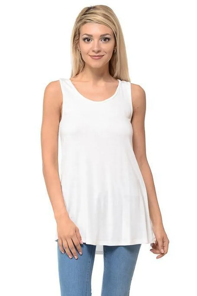 Solid Flowy Tank Top