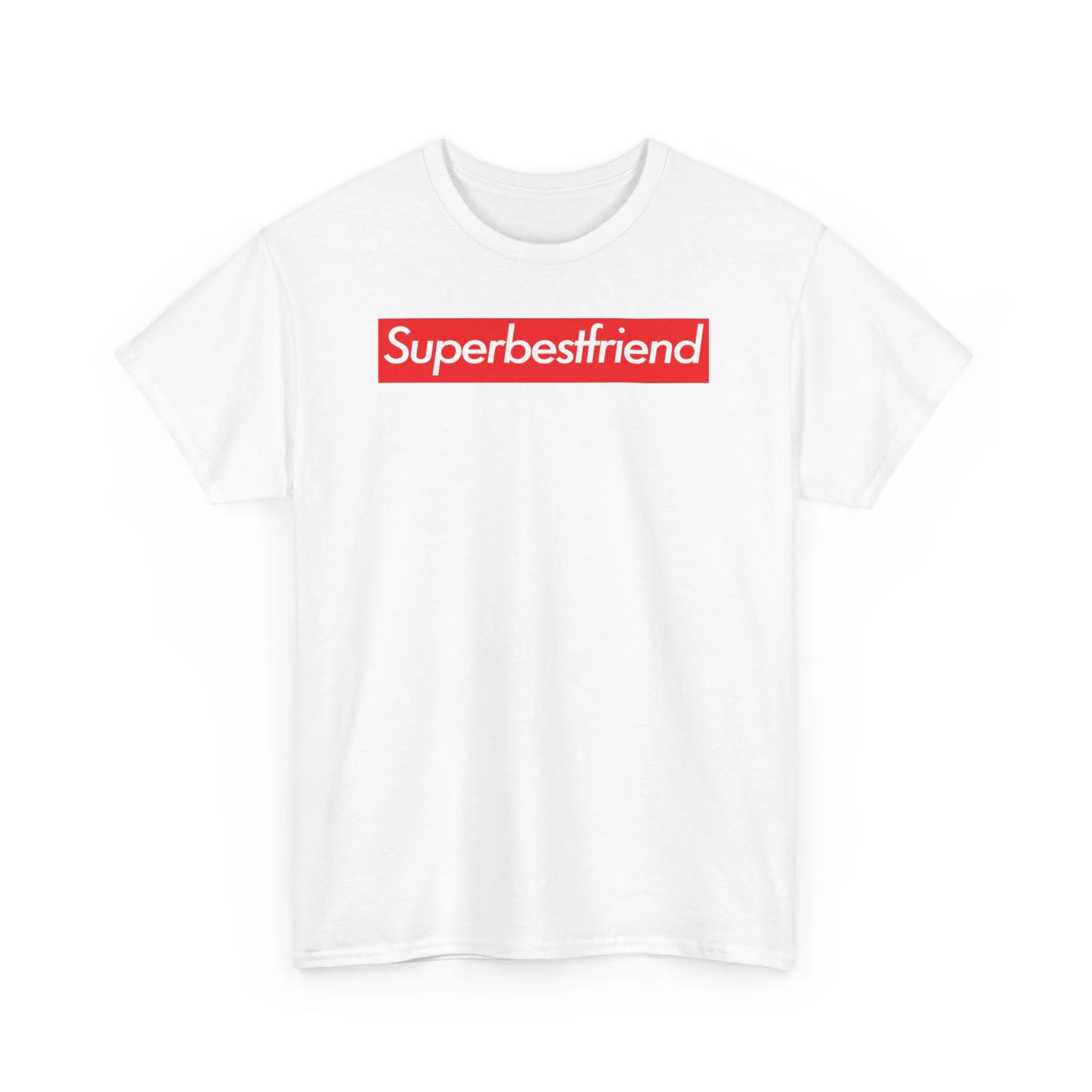 Superbestfriend Unisex Heavy Cotton Tee Shirt T-shirt super Inspired Funny Bestfriend Bestfriends Appreciation Gift For BFF Thank You Thankful Birthday Christmas