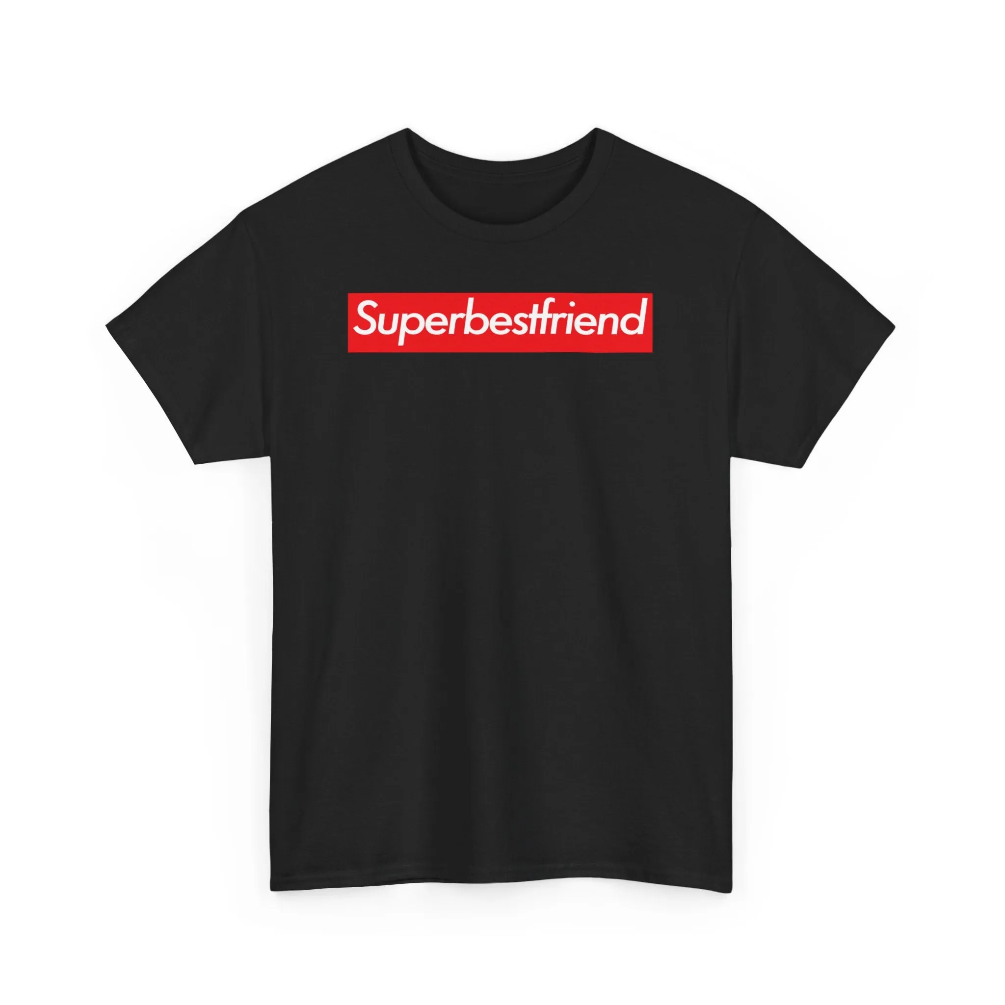 Superbestfriend Unisex Heavy Cotton Tee Shirt T-shirt super Inspired Funny Bestfriend Bestfriends Appreciation Gift For BFF Thank You Thankful Birthday Christmas