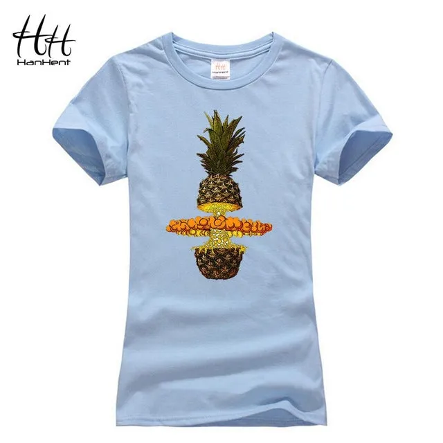 T-shirts HanHent Fruit Pineapple T-shirt Casual Women's Clothes Fashion