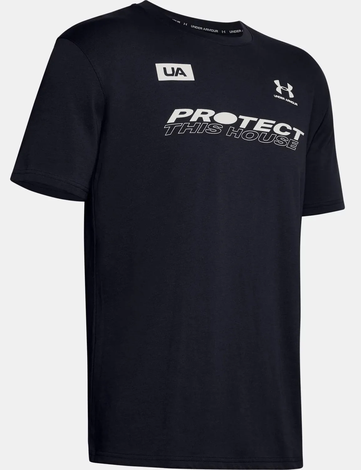 Under Armour PTH Mens Short Sleeve T-Shirt - Black, 1351631-001, Performance Training Apparel