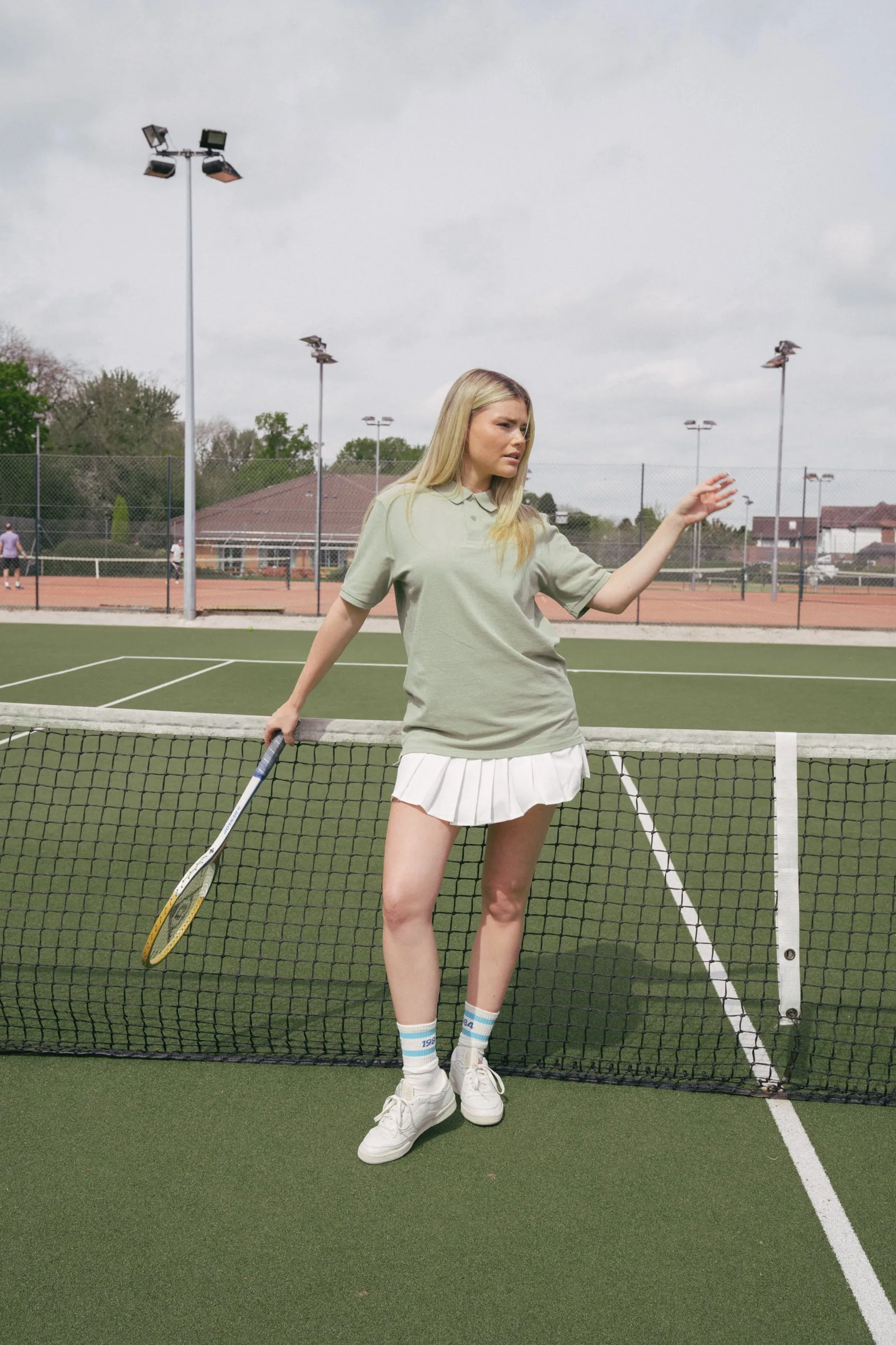 Vice 84 'Off Court' Organic Polo - Sage