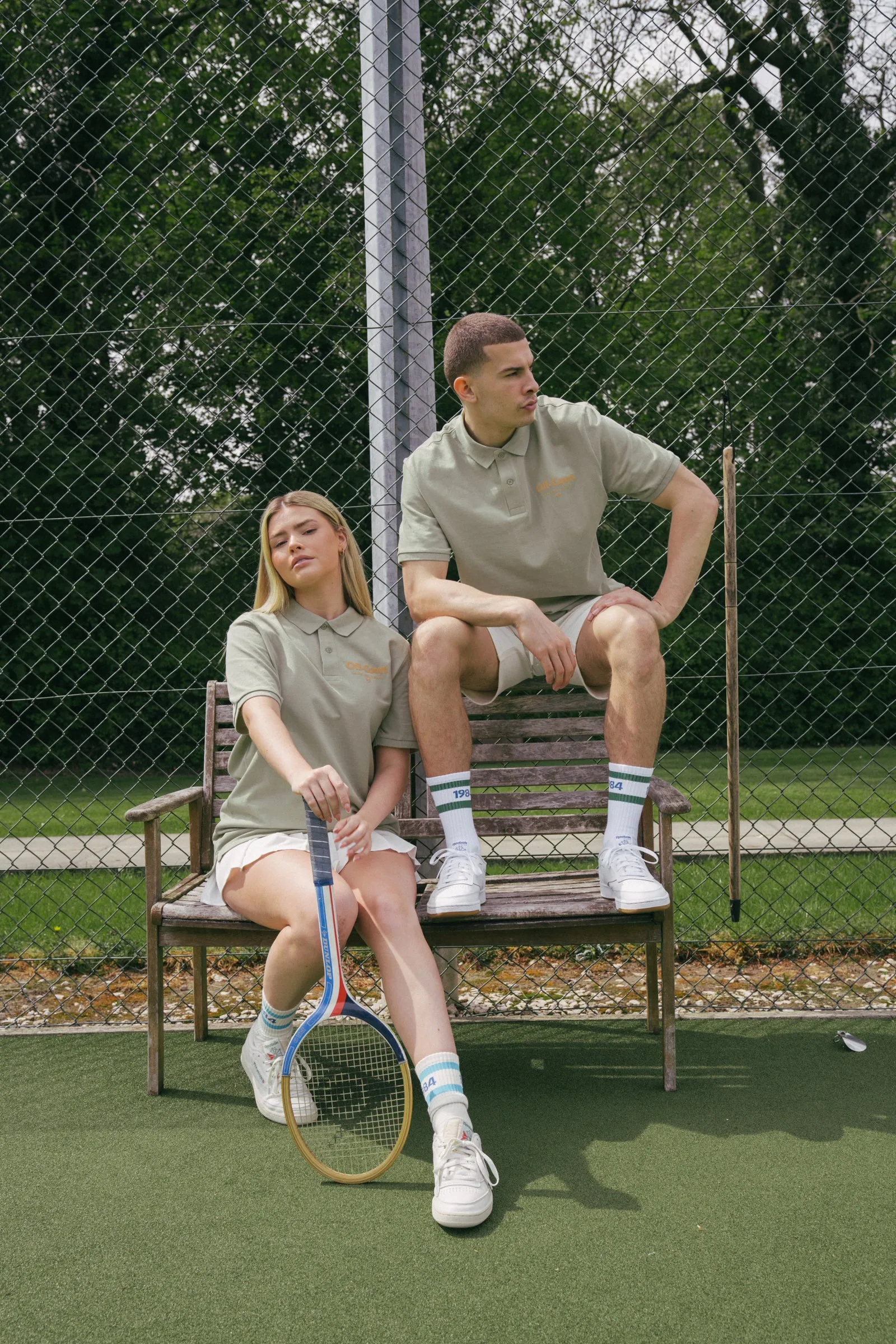 Vice 84 'Off Court' Organic Polo - Sage