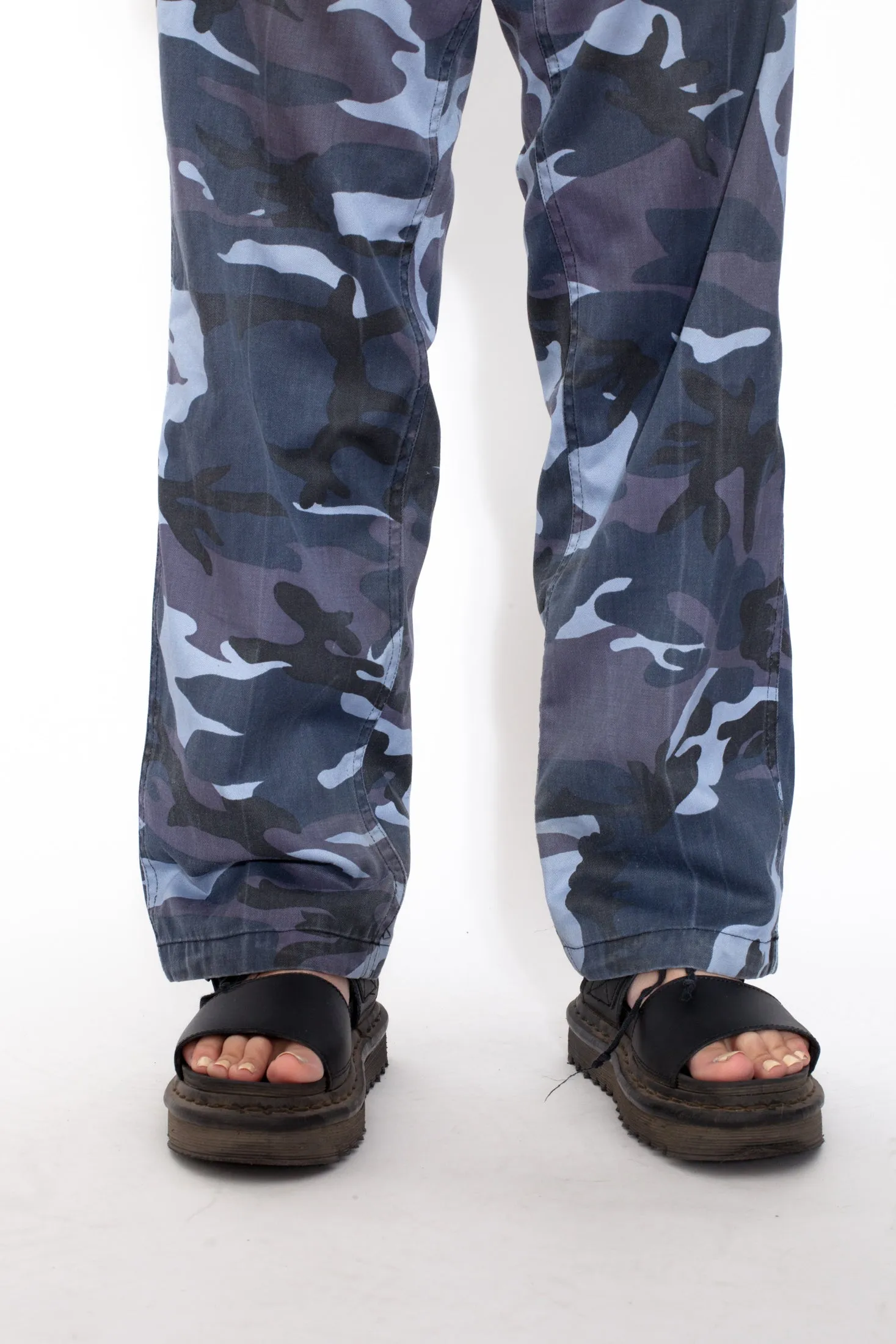 Vintage 90s Blue Camo Cargo Pants